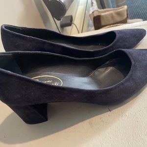 Browns blue suede shoes